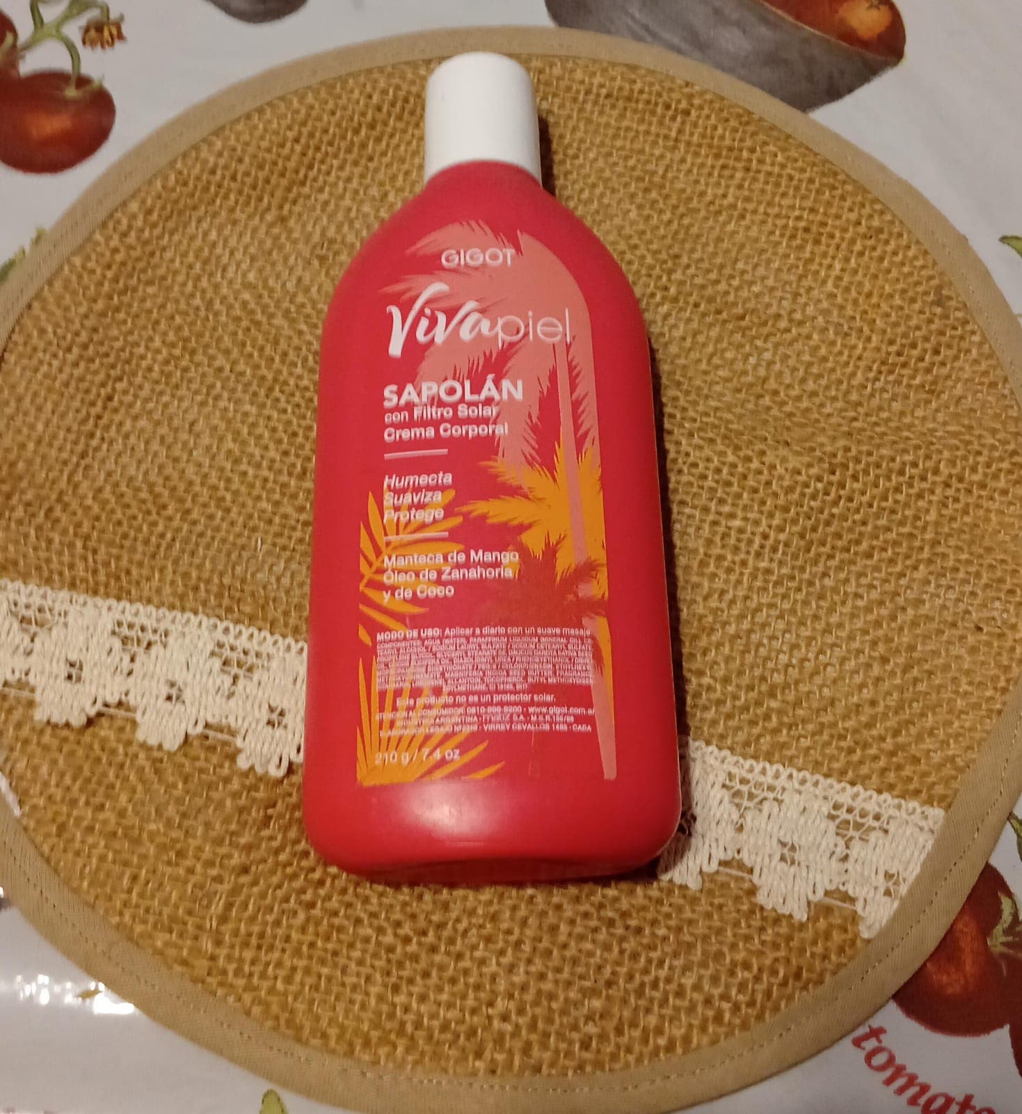 Crema corporal con filtro solar Viva Piel